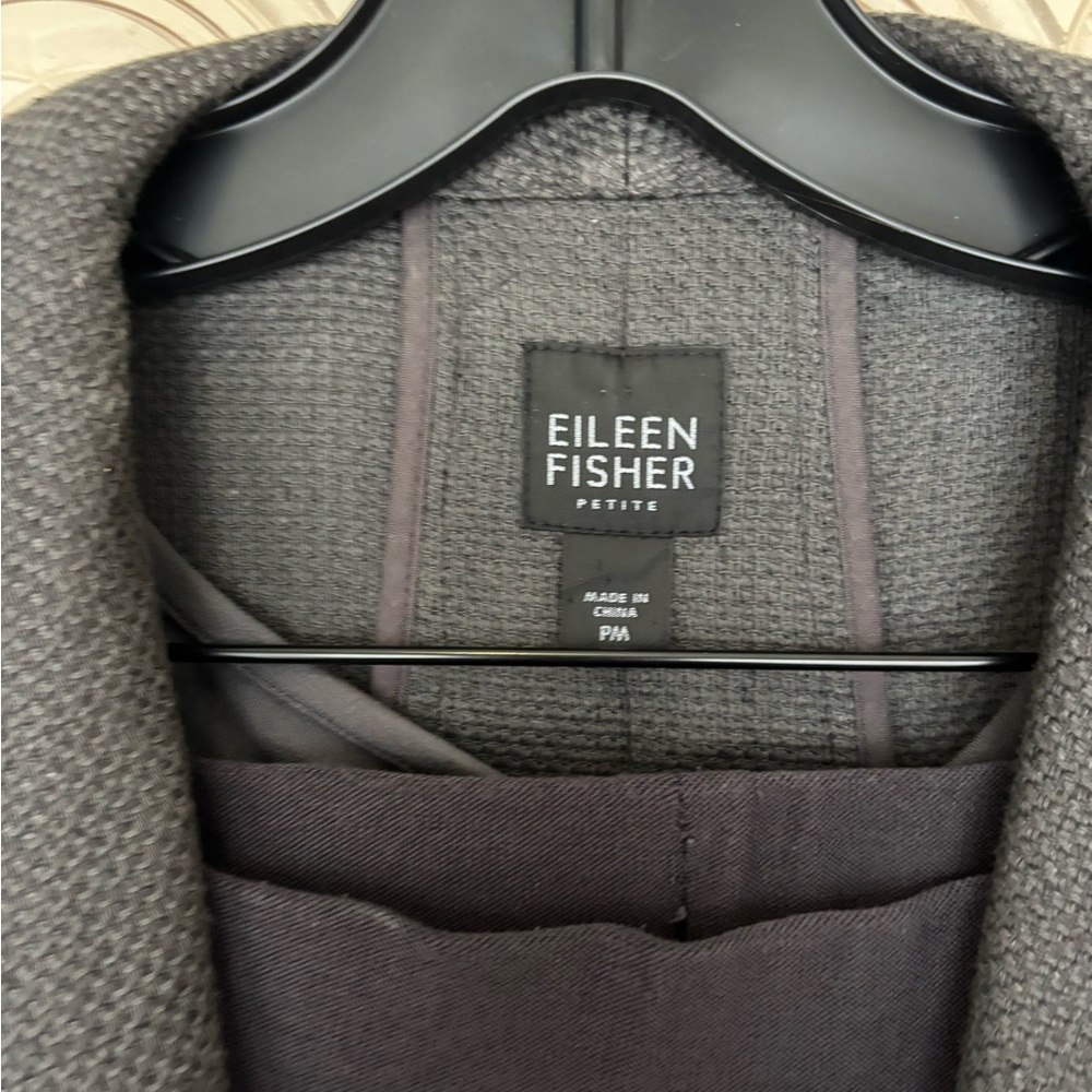 Eileen Fisher Charcoal Textured Jacket